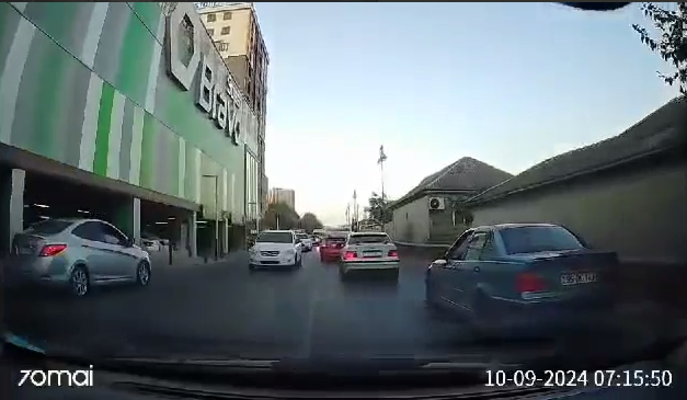 Bakıda əks yola çıxaraq təhlükə saçan avtomobilin sürücüsü saxlanılıb