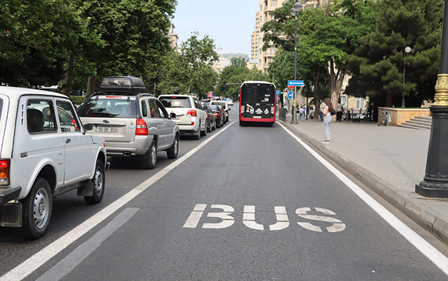 Avtobus zolağından taksilər də istifadə edəcək?