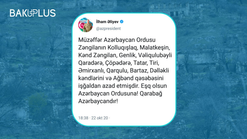 Vətən Müharibəsi xronikası: 27-ci gün