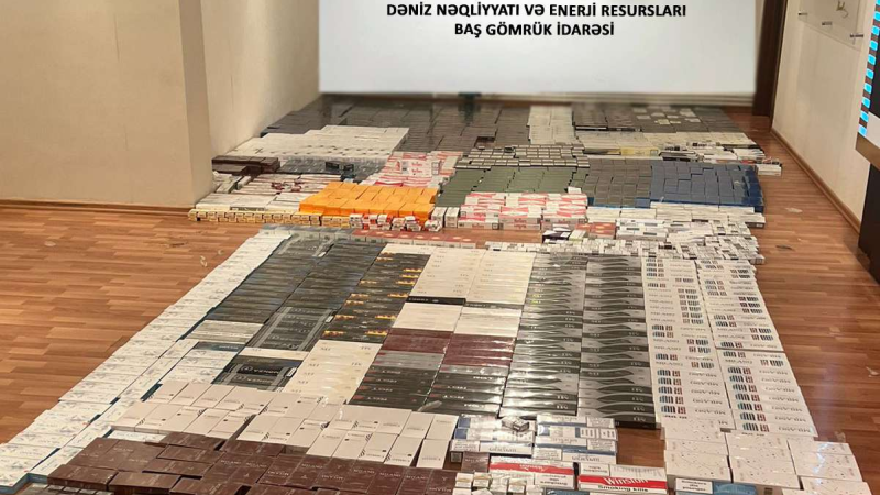 Gömrük Komitəsi əməliyyat keçirdi: 400 min ədəddən çox aksizsiz siqaret tapıldı