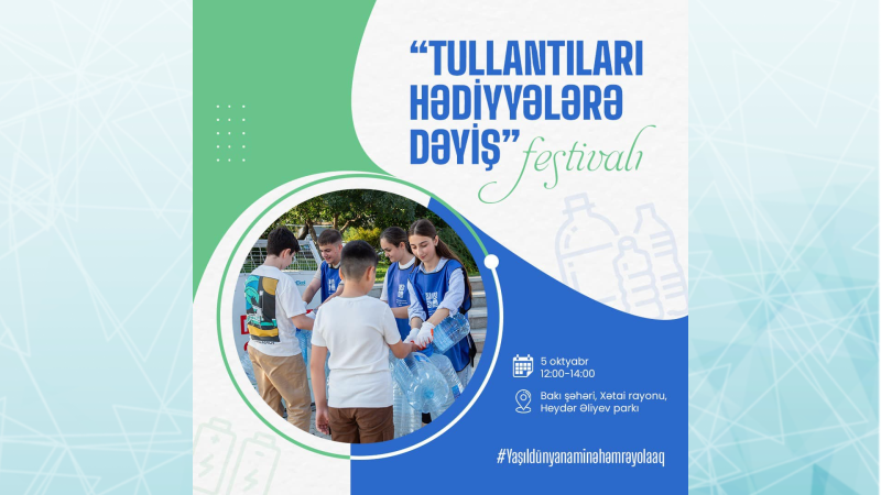 Növbəti “Tullantıları hədiyyələrə dəyiş” festivalı keçiriləcək