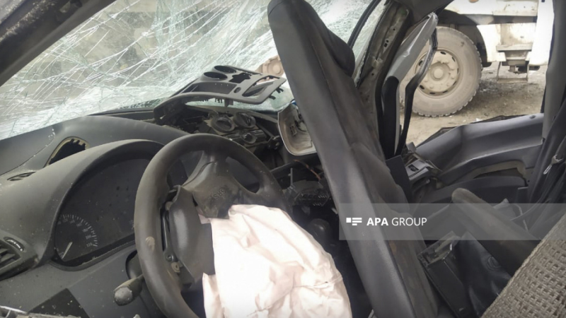 Zirədə yol qəzasında 4 nəfər xəsarət alıb