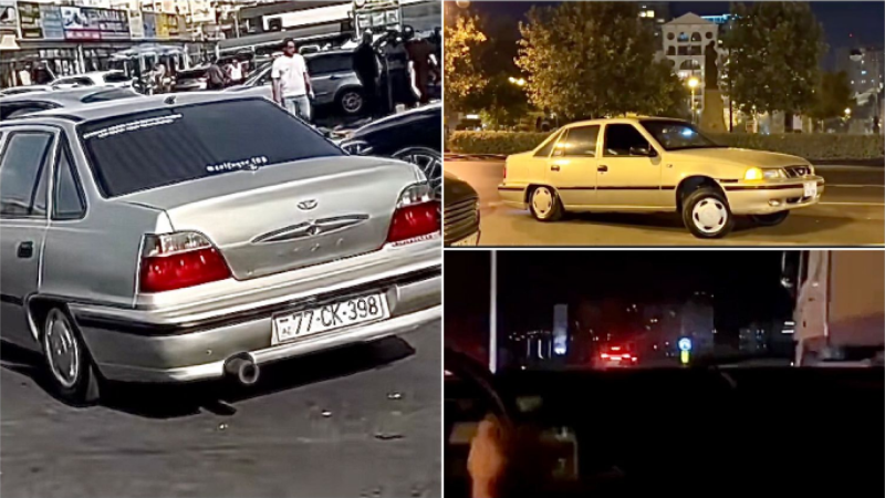 Paytaxtda qayda pozan sürücü ölümdən son anda xilas oldu - VİDEO