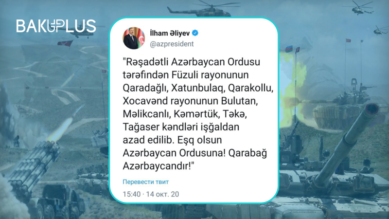 Vətən Müharibəsinin 18-ci günü: XRONİKA