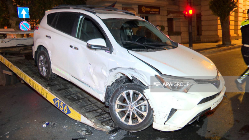 Bakıda zəncirvari qəza baş verib