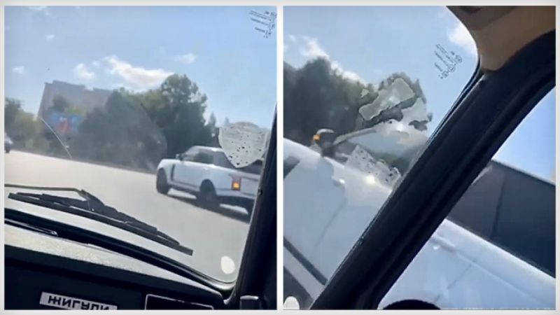 Bakıda “Range Rover”in sürücüsü qəza törədib - ANBAAN VİDEO