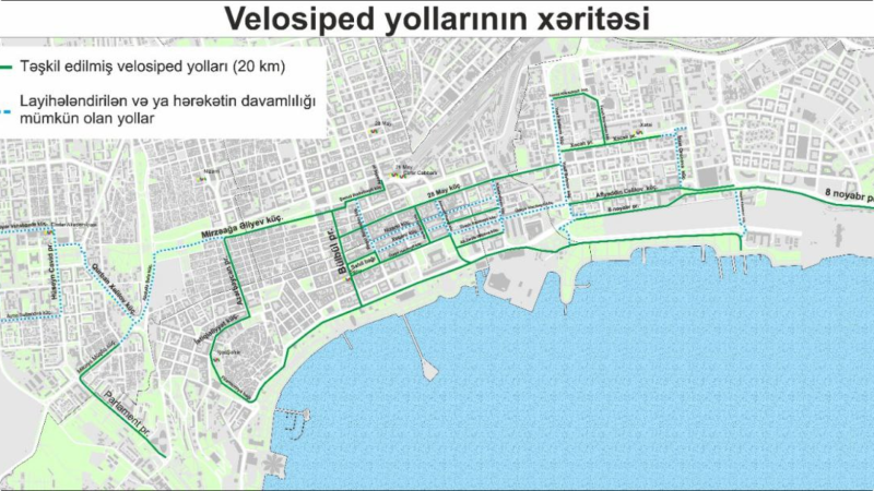 AYNA 20 km-lik yeni mikromobillik zolağını istifadəyə verdi