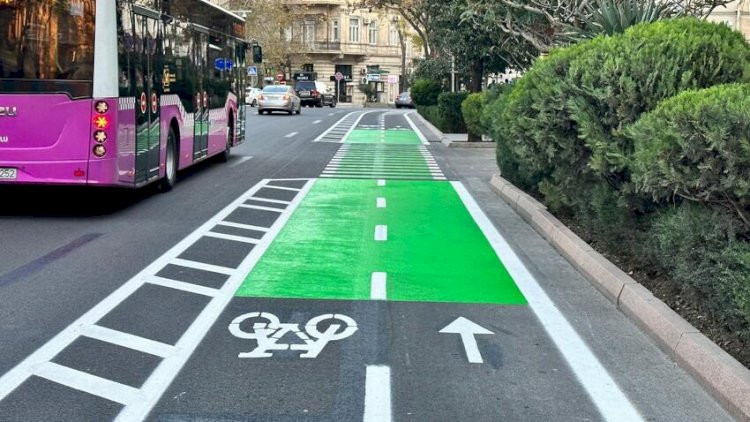 Nizami küçəsində yeni velosiped zolağı salınacaq