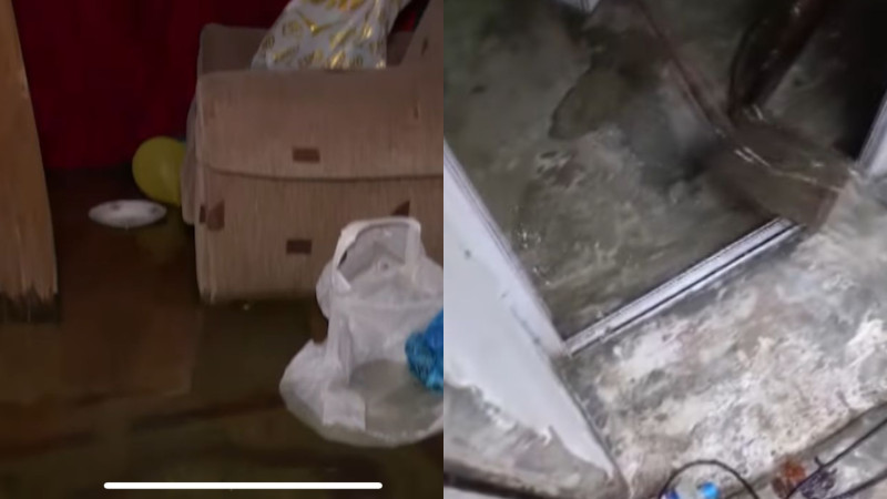 Bakıda dərzi sexini su basdı - Haradan axdığı məlum deyil - VİDEO 