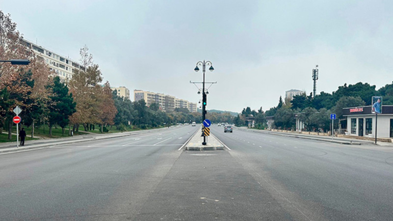 Qəzaların çox olduğu prospektdə yenilik - FOTO