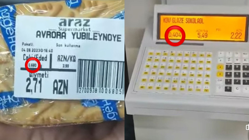 “Araz” market müştəriləri aldadır? – ŞİKAYƏT + VİDEO