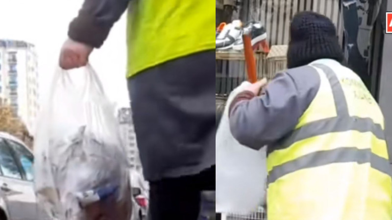 Nərimanovda süpürgəçi qadın fəryad etdi: “Niyə pulum yeyilməlidir?” - VİDEO