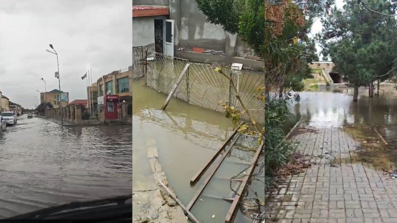 Şağanın bitməyən kanalizasiya problemi – “Uşaqlar məktəbə gölməçə ilə gedirlər” – ŞİKAYƏT + VİDEO 