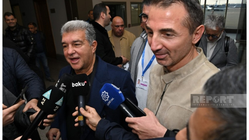 Barselonanın prezidenti: Azərbaycanda olmaqdan məmnunam