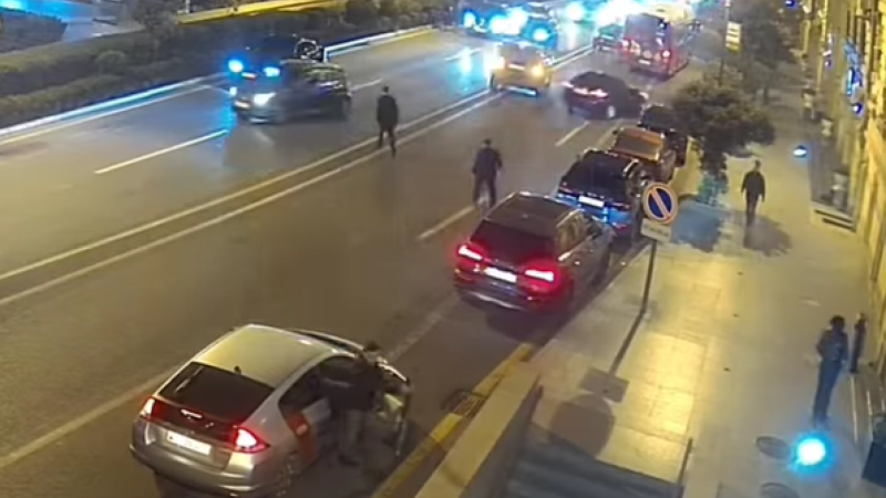 Bakıda yolu qaçaraq keçən şəxsi avtomobil vurdu - ANBAAN VİDEO
