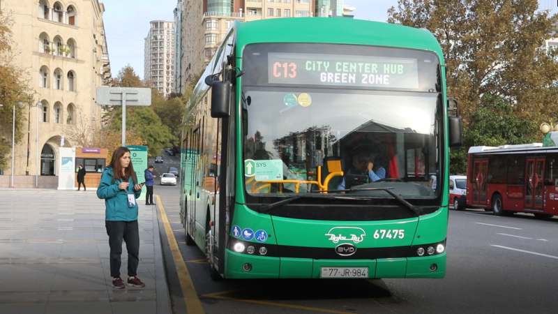 COP29 avtobusları işə düşdü