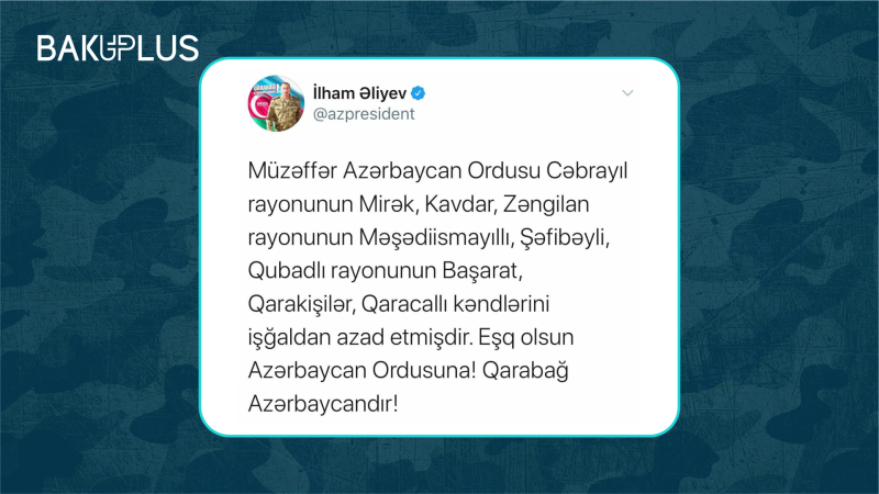 Vətən Müharibəsinin xronikası – 39-cu gün