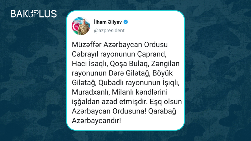 Vətən Müharibəsi xronikası – 37-cü gün