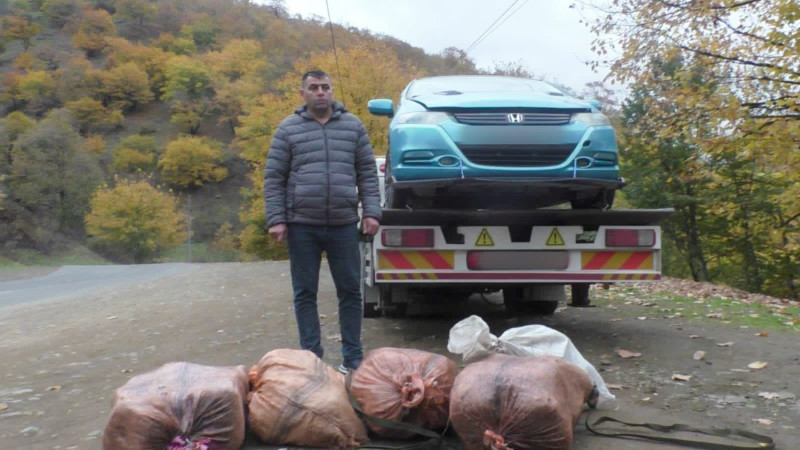 60 kilo narkotiki Bakıya evakuatorla gətirirdi, tutuldu - FOTO