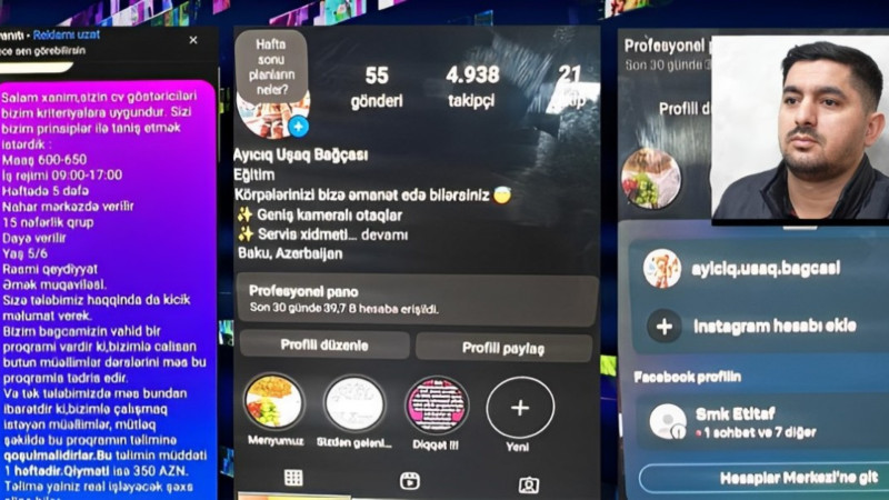 “Ayıcıq” bağçasında iş adı ilə insanları aldadan şəxs tutuldu - VİDEO