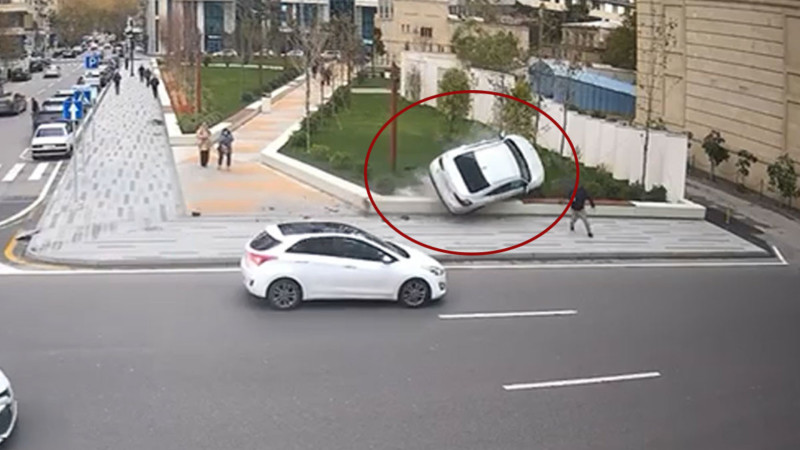 Yollarda nəqliyyat sıxlığı necə yaranır? - Qəzanın ANBAAN GÖRÜNTÜLƏRİ