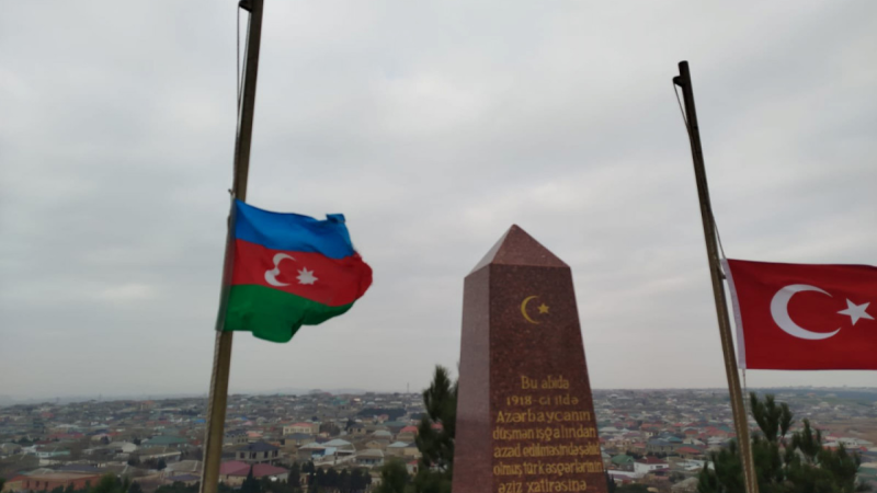 Türkiyənin Azərbaycandakı səfirliyində bayraqlar endirildi