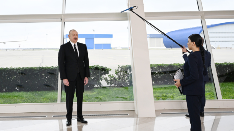 Prezident Azərbaycan Televiziyasına müsahibə verib - FOTO