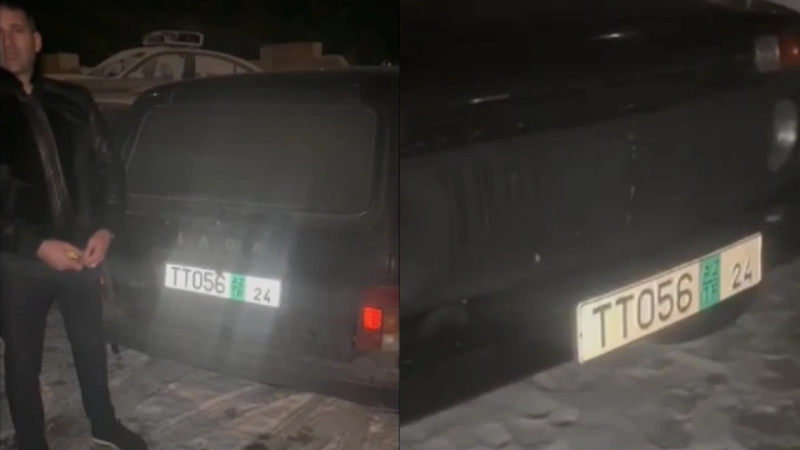 Sürücülük hüququ olmayan şəxs saxta nömrədən istifadə etdi, tutuldu – VİDEO