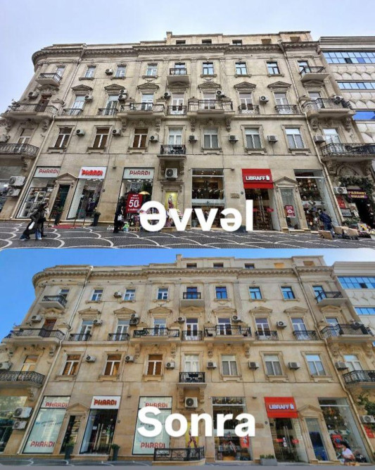 Bakıda yenilənən tarixi binalar - FOTO 