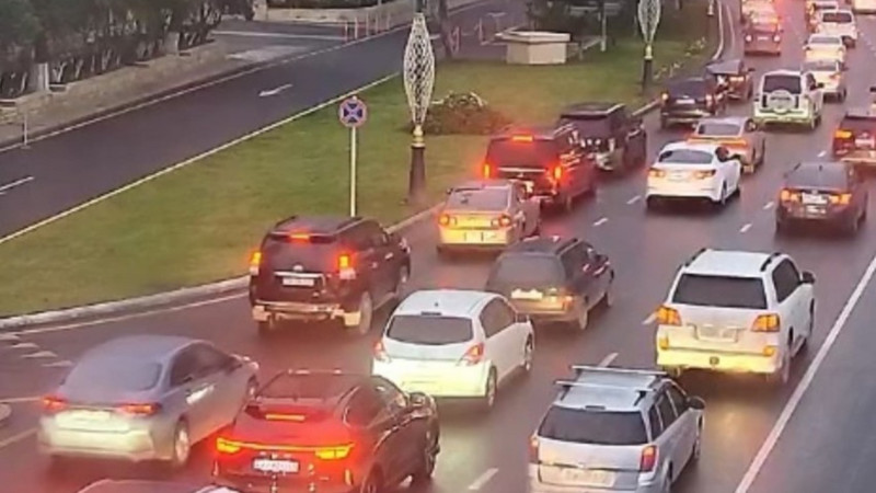 Bakıda sıxlıq olan yollar - SİYAHI