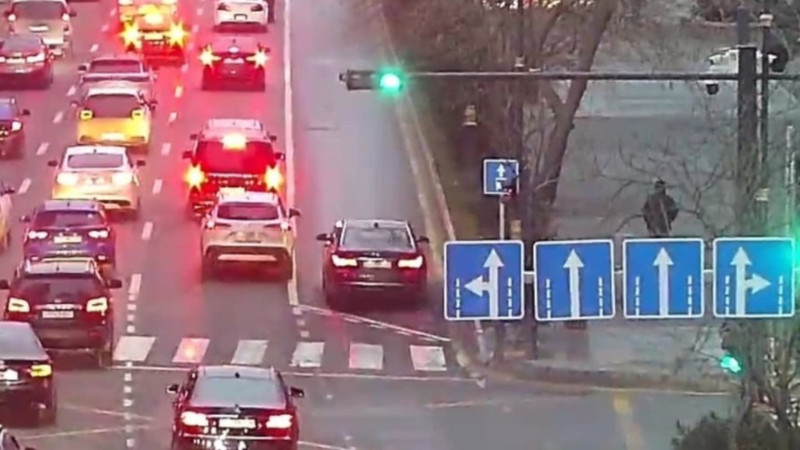 Bakıda tıxac olan yollar - SİYAHI