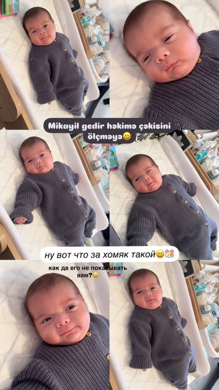 Model Razi 2 aylıq övladının fotosunu paylaşdı - FOTO 