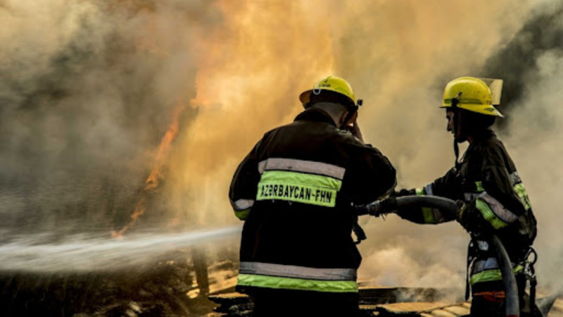 Xəzər rayonunda evdə yanğın olub