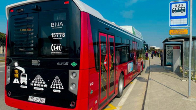 3 marşrut üzrə avtobusların hərəkət sxemi müvəqqəti dəyişdirilir