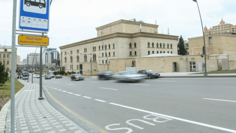 AYNA: Bakıda 100 km-dən çox avtobus zolaqları təşkil edilib