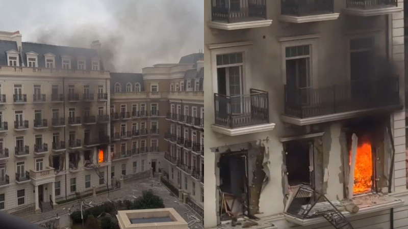 Ağ Şəhər ərazisindəki yanğın söndürülüb - YENİLƏNİB + VİDEO 