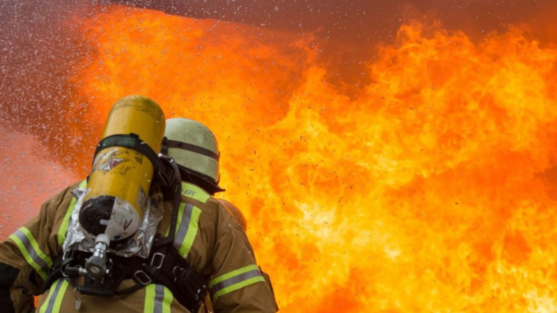 Bülbül prospektində yanğın - VİDEO 