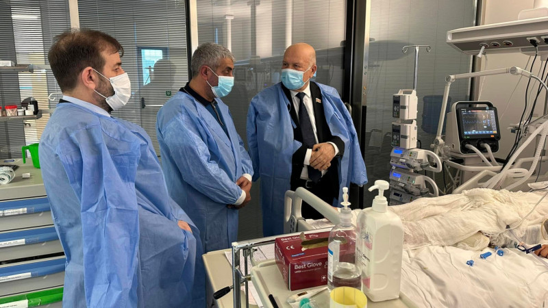 İmişlidəki qəzada yaralanan məktəbli Bakıda müalicə edilir - FOTO