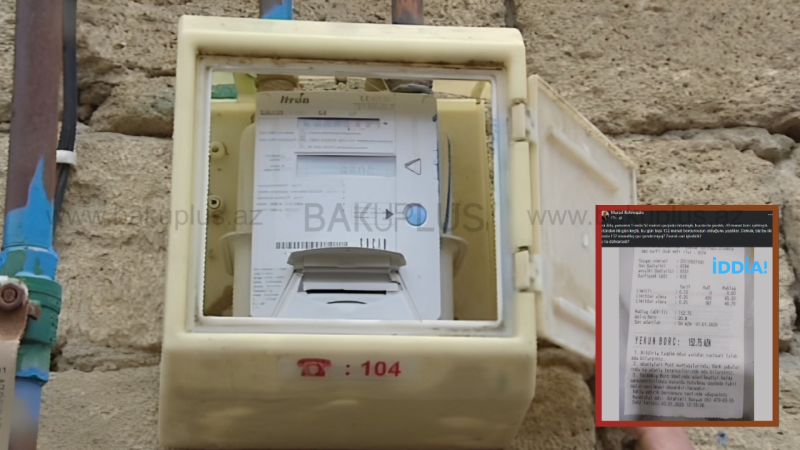 “Azəriqaz”dan 132 manat borc yazıldığını iddia edən vətəndaşa CAVAB