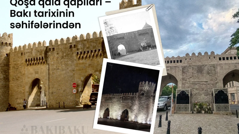 Bakını qoruyan şirlər və öküz – Qoşa qala qapıları   