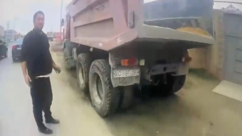 DYP əməkdaşlarını şərləyən sürücünün görüntüləri yayıldı - VİDEO