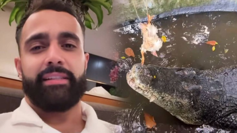 Hüseynin timsah qorxusu - Video
