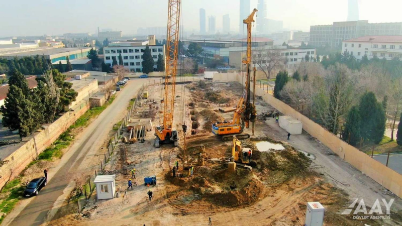 Bakıda yeni yolun inşasına start verildi - FOTO/VİDEO