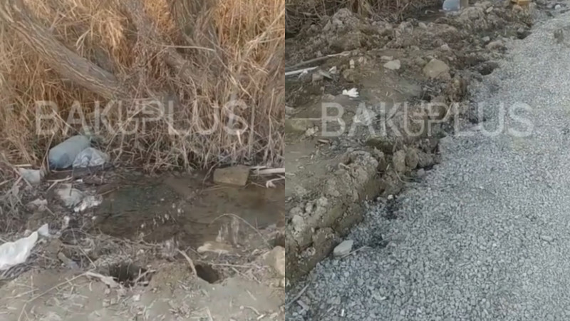 Binəqədidə içməli su küçəyə axır: Tədbir görən yoxdur – ŞİKAYƏT + VİDEO