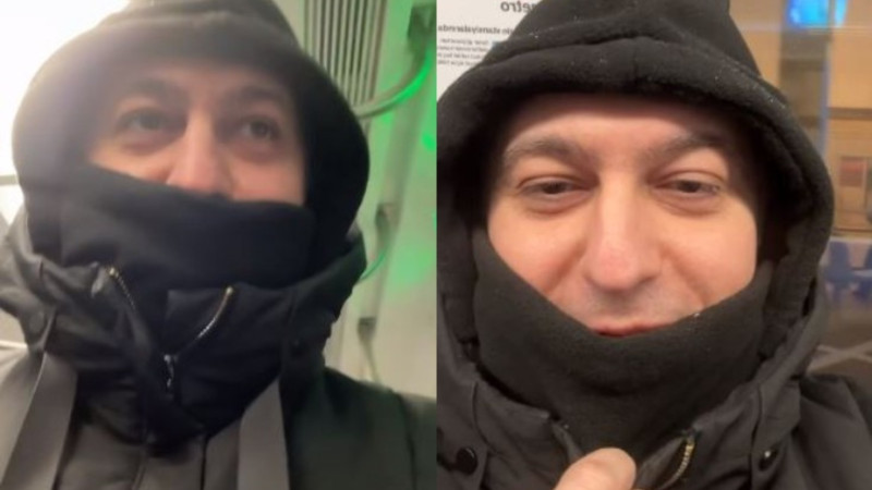 Toya metro ilə getdi