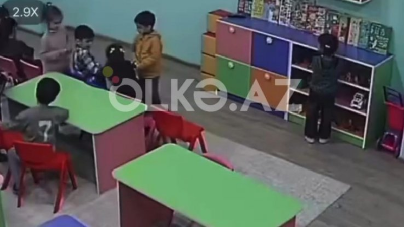 Bakıdakı bağçada uşaqları döyürlər? - VİDEO