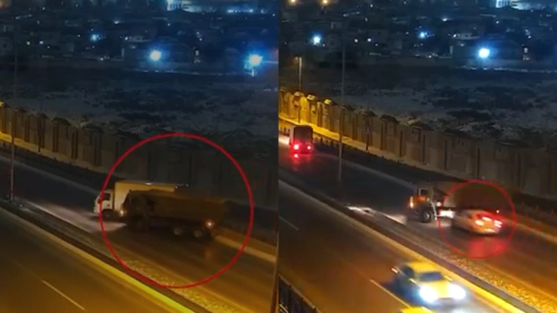 Paytaxtda gecə saatlarında baş verən qəzaların ANBAAN GÖRÜNTÜLƏRİ