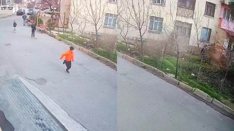 Oğru uşaqların topunu oğurladı - VİDEO