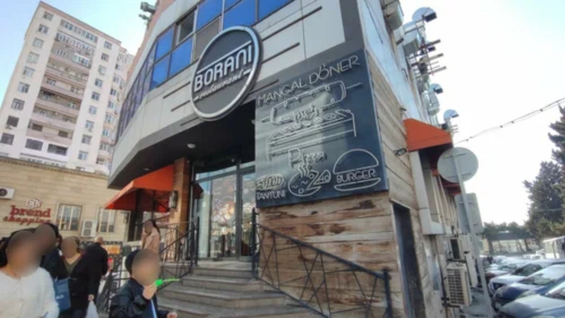 Boranı restoranında yanğın başlayıb