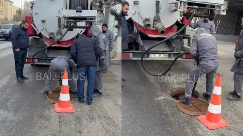 Çirkab su yola axır - SAKİNLƏRDƏN  ŞİKAYƏT + VİDEO